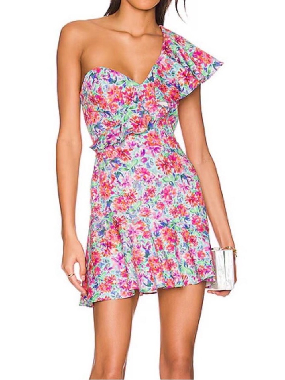 Amanda Uprichard x Revolve McKinnon One Shoulder Dress Medium